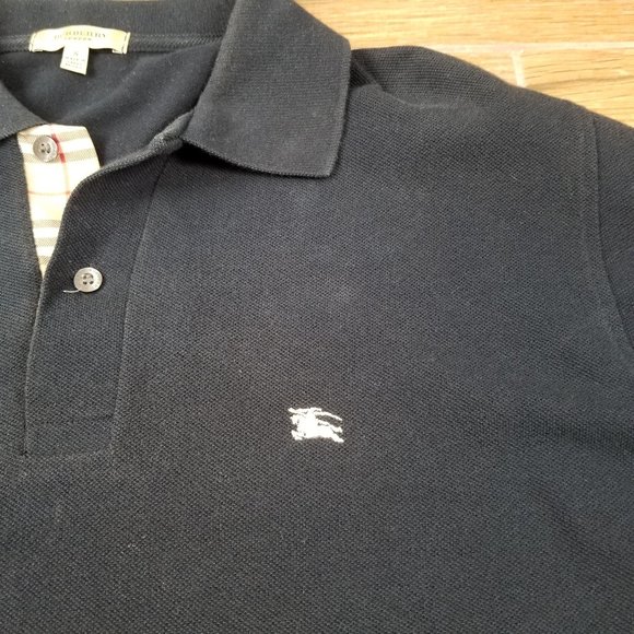 Burberry polo Black Nova Check Large Short Sleeve - Picture 4 of 8